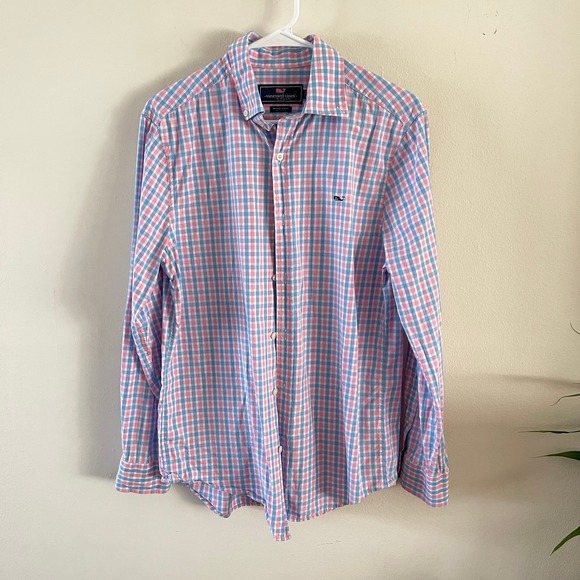 Vineyard Vines Other - Vineyard Vines Button Down Mens Small Whale Shirt Plaid Cotton Preppy Classic